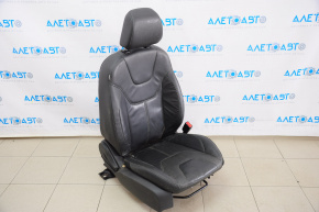 Пассажирское сидение Ford Focus mk3 15-18 рест, с airbag, механич, кожа черн замята