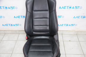 Водійське сидіння Mazda 6 16-17 з airbag, електро, шкіра чорний червоний строч, злам трос приводу