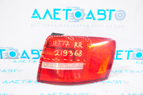 Ліхтар зовнішній крило правий VW Jetta 15 USA галоген світлий, тріщина на склі
