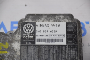 Модуль srs airbag комп'ютер подушок безпеки VW Tiguan 09-17 загнуті 2 піна