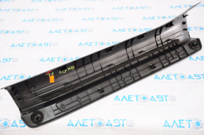 Накладка порога передня ліва Infiniti QX50 19- чорна, з хром накладкою, потерта