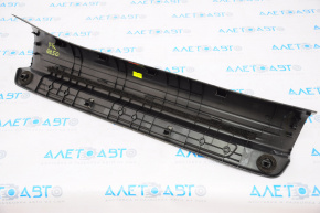 Накладка порога передня права Infiniti QX50 19- чорна, з хром накладкою, потерта