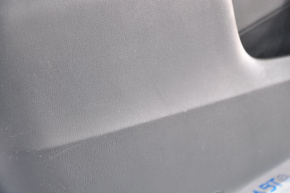 Обшивка дверей картка перед лев Nissan Pathfinder 13-20 черн шкіра, затерта