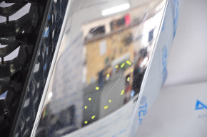 Решетка радиатора grill Nissan Pathfinder 13-16 дорест под камеру с эмблемой, песок, царап