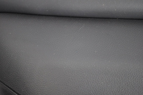 Обшивка дверей картка перед прав Subaru Legacy 15-19 шкіра, чорн, сір вставка, подряпина