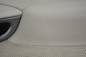 Обшивка двери карточка передняя левая Nissan Versa 12-19 usa серый, царапины