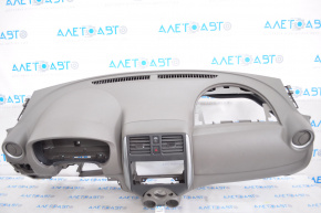 Торпедо передняя панель без AIRBAG Nissan Versa 12-19 usa темно-серый, царапины