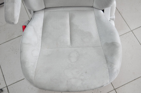 Сидіння водія Nissan Versa 12-19 usa без airbag, механічні, ганчірка сірий, під чистку