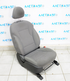 Пассажирское сидение Hyundai Sonata 11-15 без airbag, механич, подогрев, тряпка серое