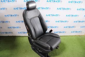 Пасажирське сидіння Lincoln MKX 16- без airbag, електро, шкіра черн, порвана шкіра