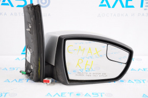 Зеркало боковое правое Ford C-max MK2 13-18 7 пинов, поворотник, серебро