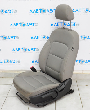 Водительское сидение Hyundai Elantra AD 17-20 без airbag, механич, тряпка сер