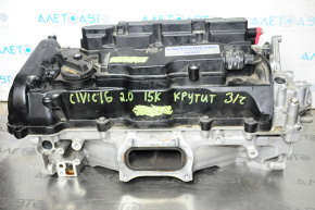 Головка блока цилиндров ГБЦ в сборе Honda Civic X FC 16-21 K20C2 2.0 15к, под шлифовку