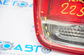Фонарь внутренний крышка багажника правый Chevrolet Malibu 13-15 галоген, трещины на стекле