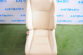 Сидіння водія Toyota Highlander 14-19 з airbag, електро, шкіра беж