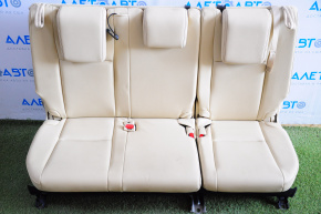 Задний ряд сидений 3 ряд Toyota Highlander 14-16 кожа беж