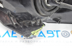 Фара передняя левая голая Honda Accord 13-15 галоген,под полировку,пробит корпус,сломано креп