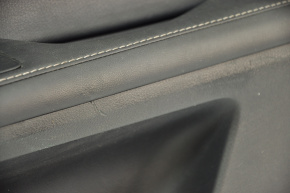 Обшивка двери карточка передняя правая Lexus ES300h ES350 13-18 кожа черн, царапины