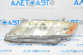 Фара передняя левая Toyota Camry v40 07-09 голая usa галоген, под полировку,трещина,сломана линза