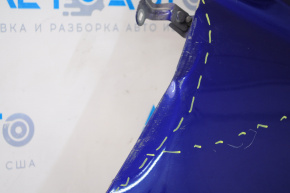 Крило переднє праве Ford Mustang mk6 15-17 base синій, немає фрагмета у фари, зам'ято біля дверей