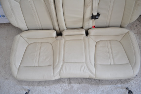 Задний ряд сидений 2 ряд Lincoln MKZ 13-16 подогрев, кожа беж, трещины на коже