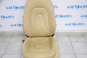Водійське сидіння Audi A4 B8 08-16 з airbag, електро, підігрів, шкіра, беж