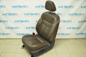 Сидіння водія Nissan Murano z52 15-17 з airbag, електро, шкіра корич