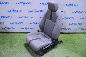 Водительское сидение Honda Civic X FC 16-18 4d без airbag, механич, тряпка серое, прожженное