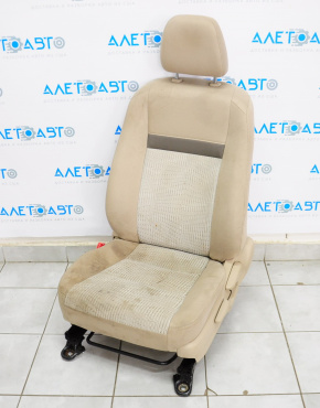 Сидіння водія Toyota Camry v50 12-14 usa без airbag, хутро, ганчірка, беж, під хімчистку