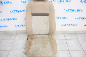 Сидіння водія Toyota Camry v50 12-14 usa без airbag, хутро, ганчірка, беж, під хімчистку