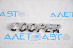 Емблема напис COOPER двері багажника Mini Cooper F56 3d 14-