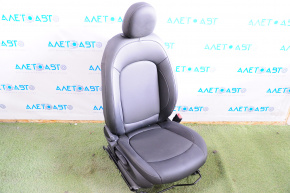 Пасажирське сидіння Mini Cooper F56 3d 14- з airbag, черн шкіра, механ регул