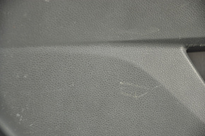 Обшивка двери карточка задняя левая Honda Accord 13-17 черн с черн вставкой кожа, подлокотник кожа, затерта