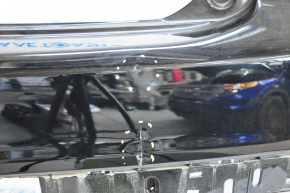 Бампер задний голый Acura MDX 14-16 дорест, черн, вмятины, слом креп