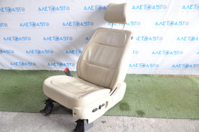 Водительское сидение Ford Flex 13-19 с airbag, электро, кожа беж