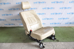 Сидіння водія Ford Flex 13-19 з airbag, електро, шкіра беж