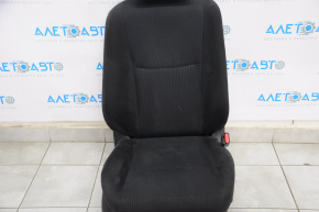 Пасажирське сидіння Nissan Altima 13-18 без airbag, хутро, велюр черн
