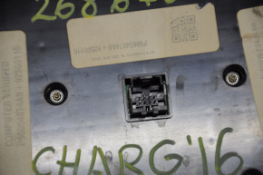 Управление климат-контролем Dodge Charger 15-20 рест manual под парктроники, Burnt