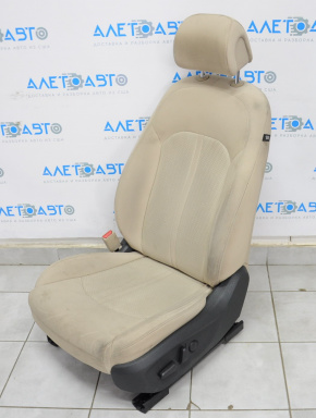 Сидіння водія Hyundai Sonata 15-17 без airbag, електро, ганчірка беж, під хімчистку
