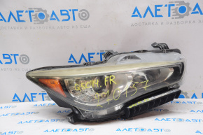 Фара передняя правая голая Infiniti Q50 16-19 без AFS, LED, с креплениями слом креп