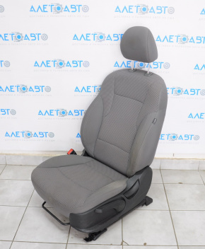 Водительское сидение Hyundai Sonata 11-15 без airbag, механич, тряпка серое