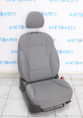 Пассажирское сидение Hyundai Sonata 11-15 без airbag, механич, тряпка серое