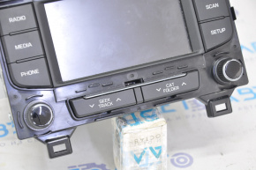 Магнітофон радіо Hyundai Sonata 15-17 середній дисплей, поліз хром на регуляторах