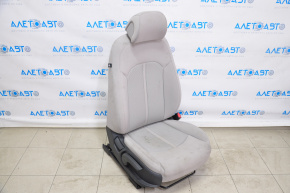 Пассажирское сидение Hyundai Sonata 15-17 без airbag, механич, тряпка сер, царап, под химч