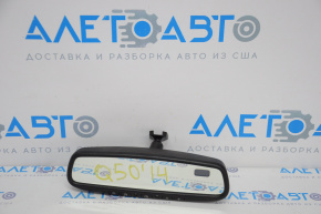 Зеркало внутрисалонное Infiniti Q50 14- черное с управлением автозатемнением и компасом