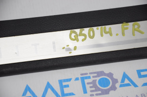 Накладка порога передняя правая внешн Infiniti Q50 14- тычки на хроме