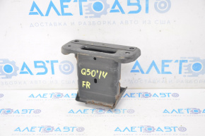 Ікло підсилювача переднього бампера прав Infiniti Q50 14-