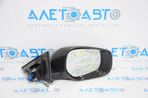 Дзеркало бокове праве Infiniti Q50 14- 7 пинов, поворотник, чорне, відсутня нижня кришка