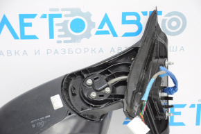 Зеркало боковое правое Infiniti Q50 14- 7 пинов, поворотник, черное, отсутствует нижняя крышка