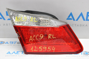 Ліхтар внутрішній кришка багажника лівий Honda Accord 13-15 тріщина, скол